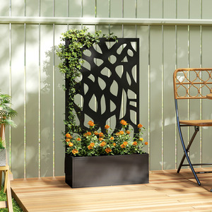 Outsunny Raised Garden Bed with Trellis