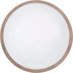 Kara Mango Wood Round Serving Bowl