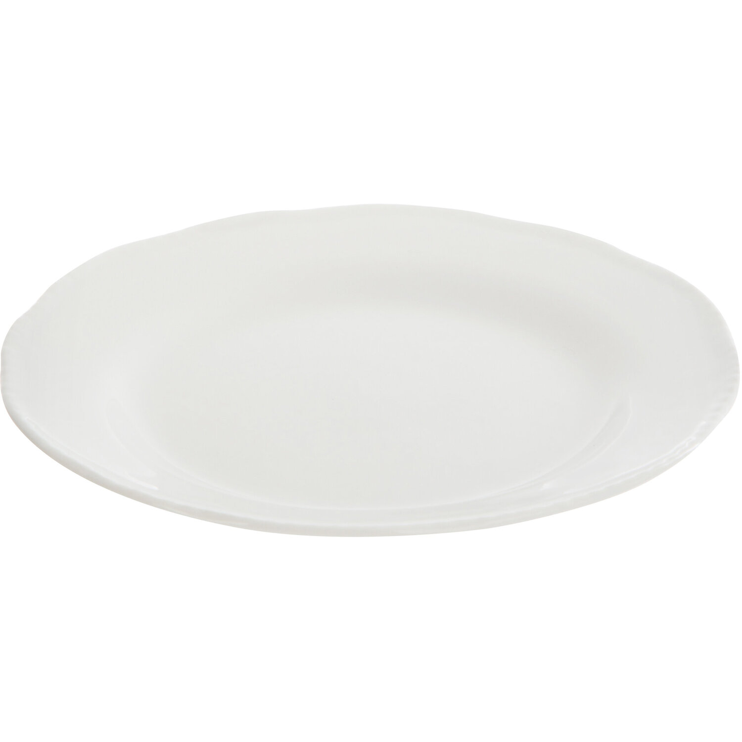 Quinn Round White Plate - White