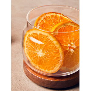 Tromso Round Glass Storage Jar with Acacia Lid 560 ml