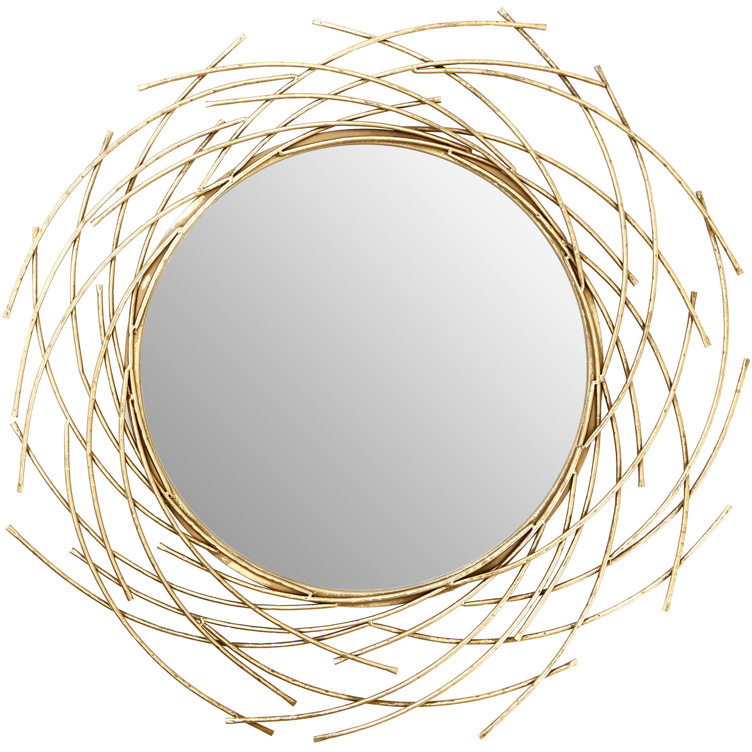 Interiors By Premier Puzzle Sunburst Wall Mirror - Gold