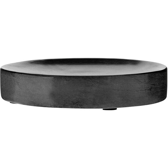 Kamal Dark Grey Marble Effect Soap Dish