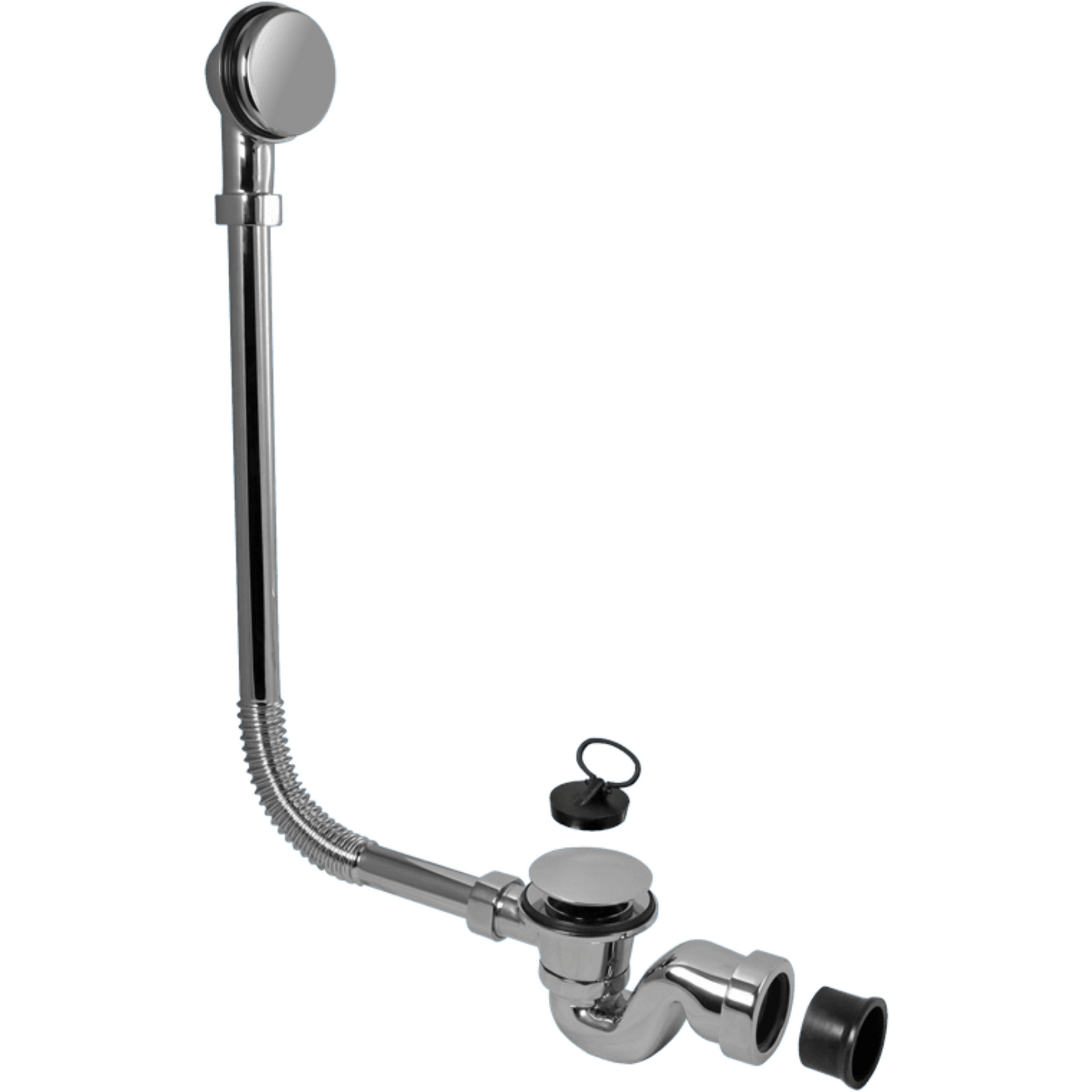 McAlpine 25mm Chrome Bath Trap with Combined Waste and Overflow BRASSTRAP-25-CP