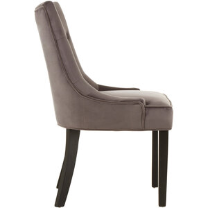 Daxton Storm Grey Velvet Dining Chair