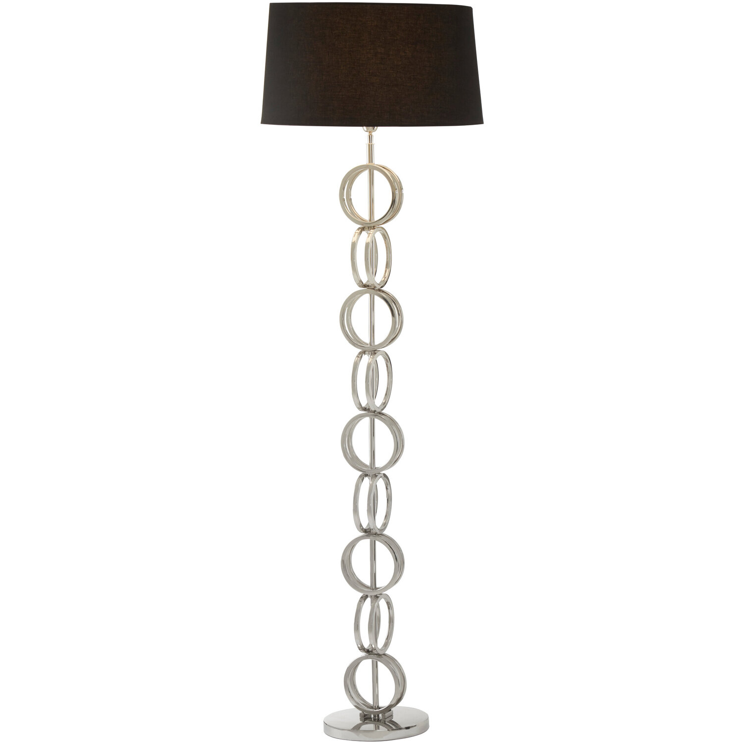 Skye Floor Lamp With Multi Ring Base - Black