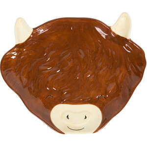 Highland Cow Shaped Plate