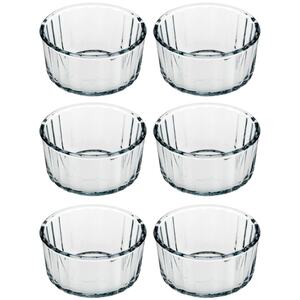 Pasabahce Souffle Bowl Glass - Clear - Set of 6