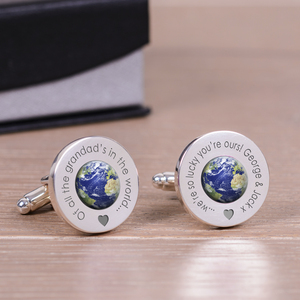 Personalised Of all the . . . in the World Cufflinks - Silver Finish