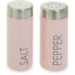 Liberty Light Pink Enamel Salt And Pepper Set