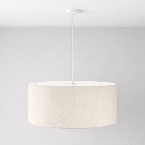 CGC PETRA 45cm Large White Boucle Ceiling or Table Lamp Shade
