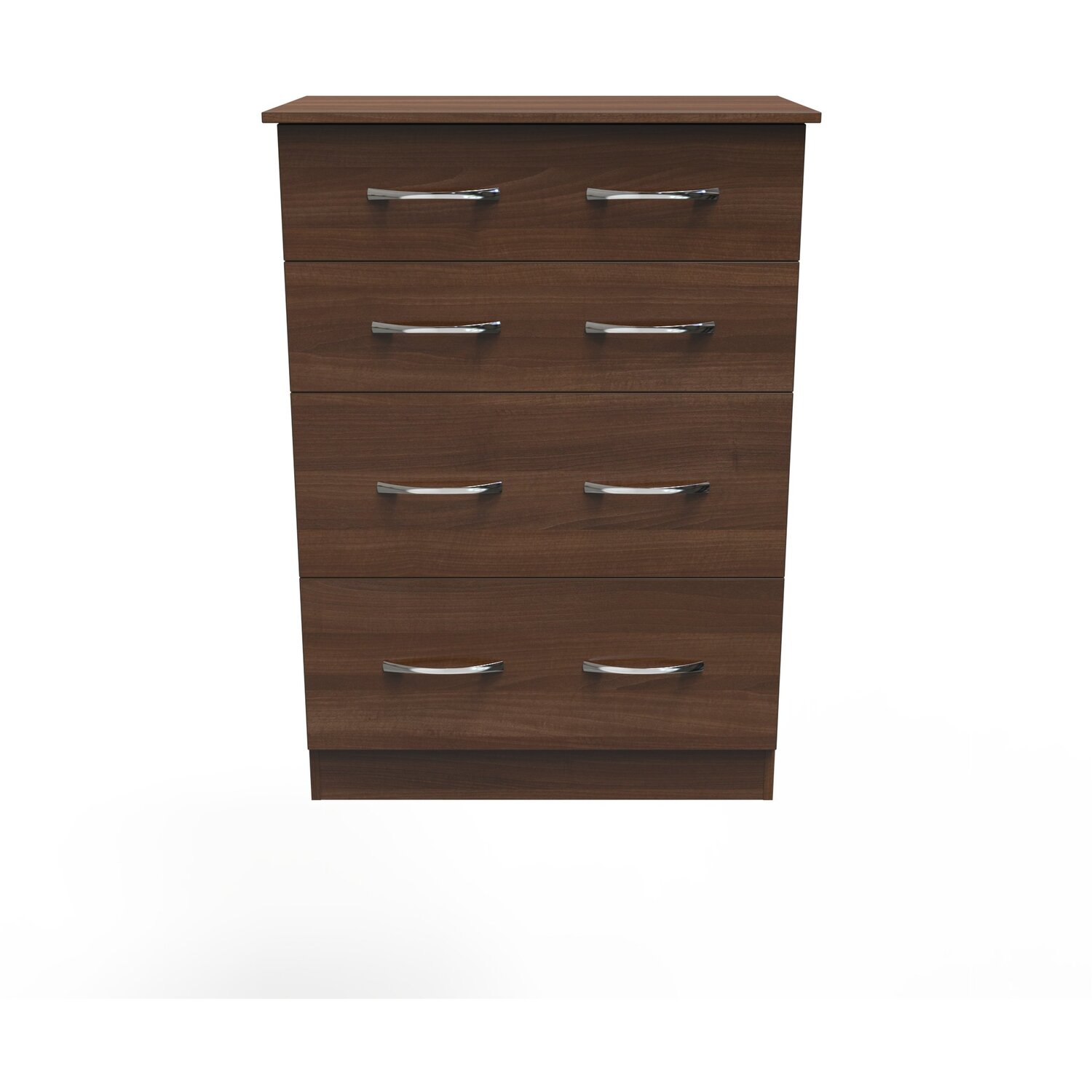 Avon Ready Assembled 4 Drawer Deep Chest - Noche Walnut