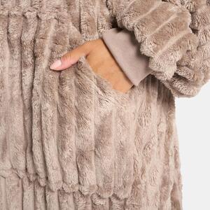 OHS Adults Ribbed Fleece Hoodie Blanket