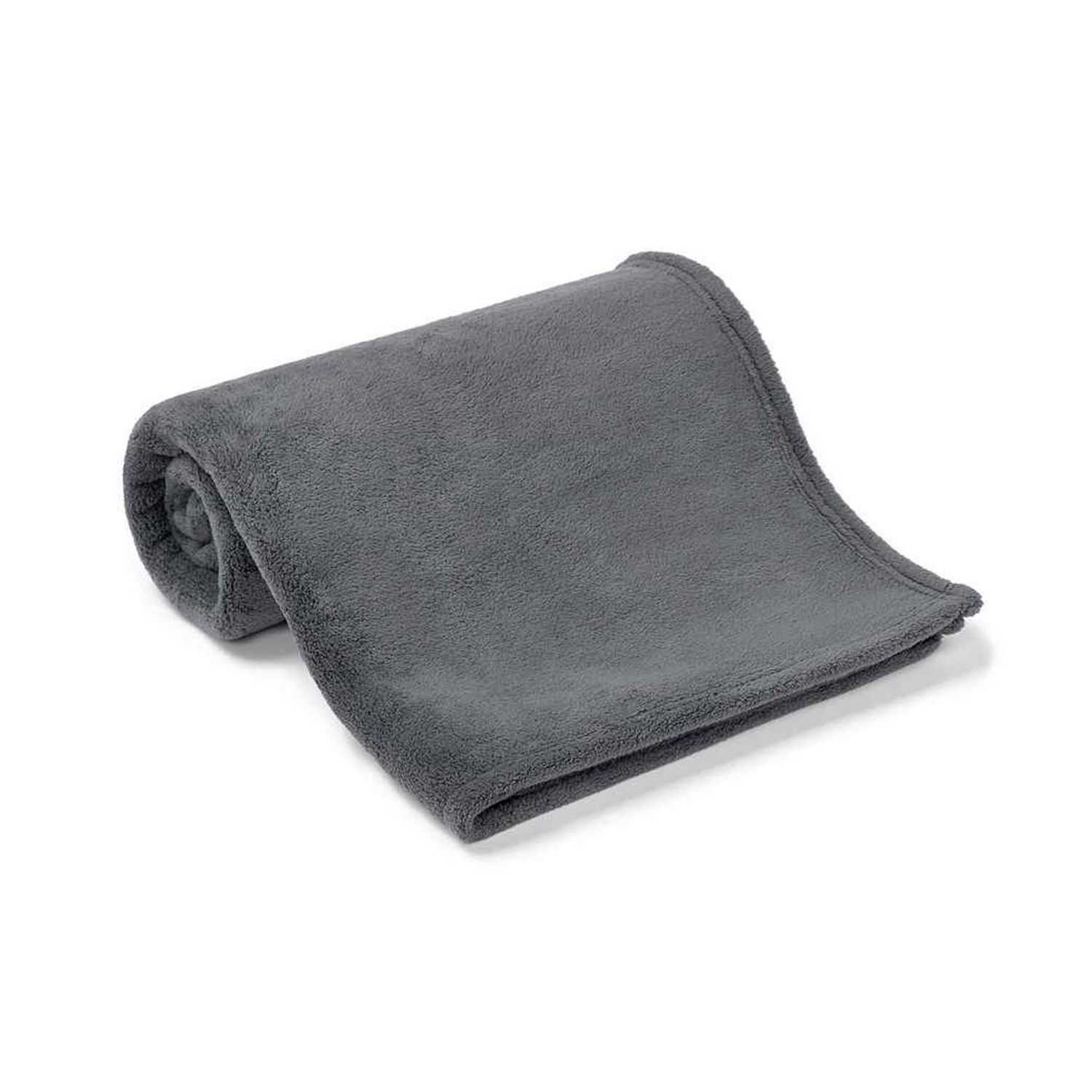 Brand Lab Pet Teddy Fleece Blanket - Charcoal / 100cm x 80cm