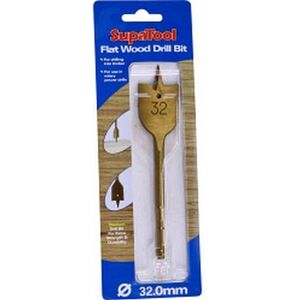 SupaTool Titanium Coated Flat Wood Drill Bit