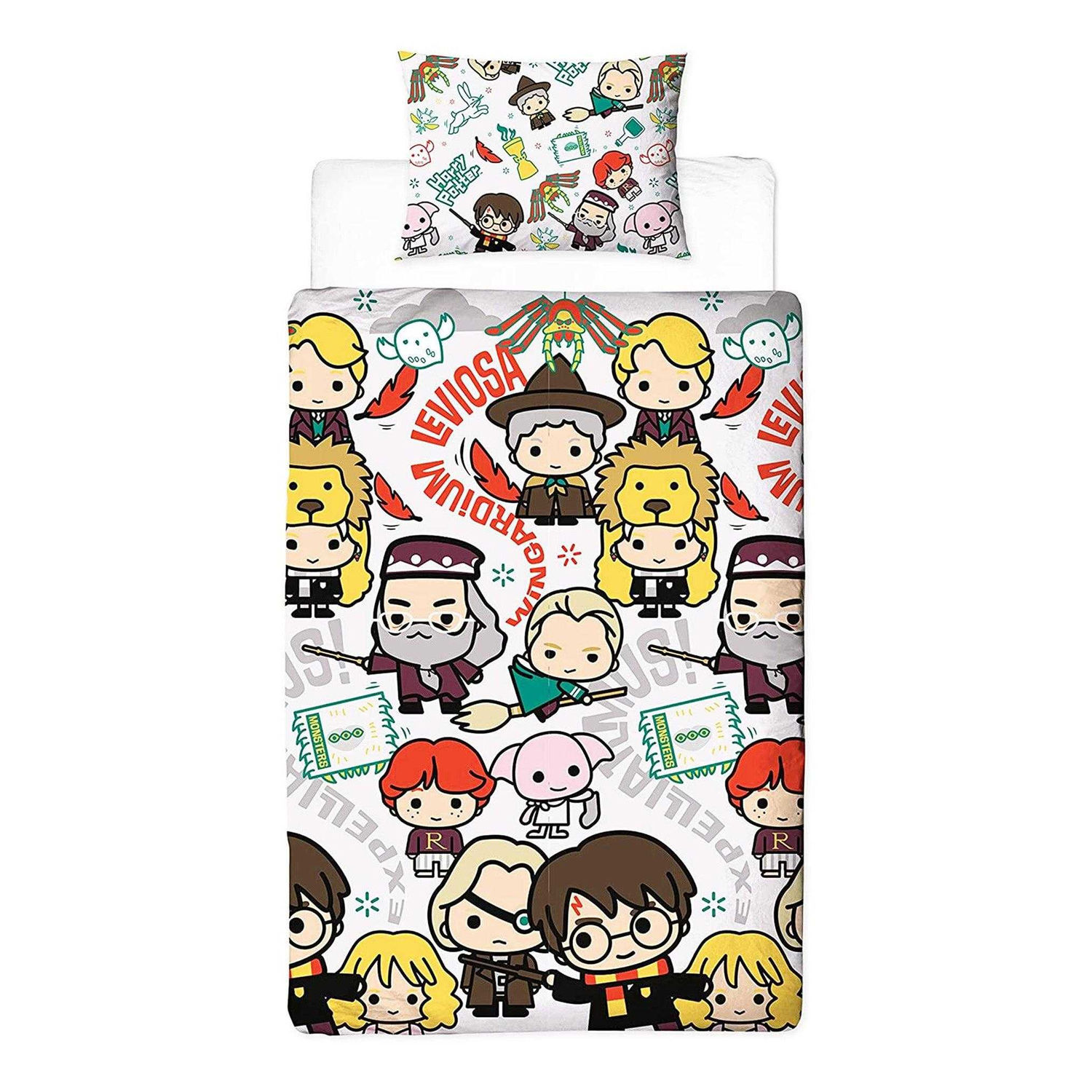 Harry Potter Chibi Reversible Duvet Set - Multicoloured / Double