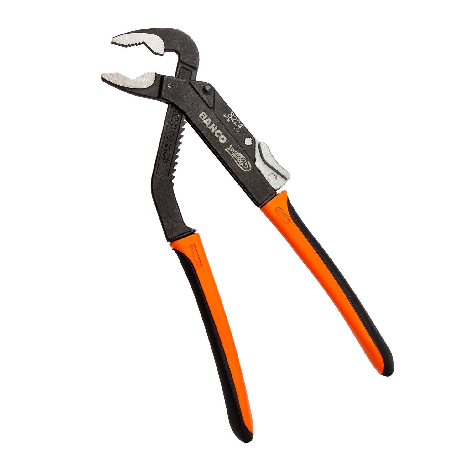 Bahco Slip Joint Water Pump Pliers - Orange/Black
