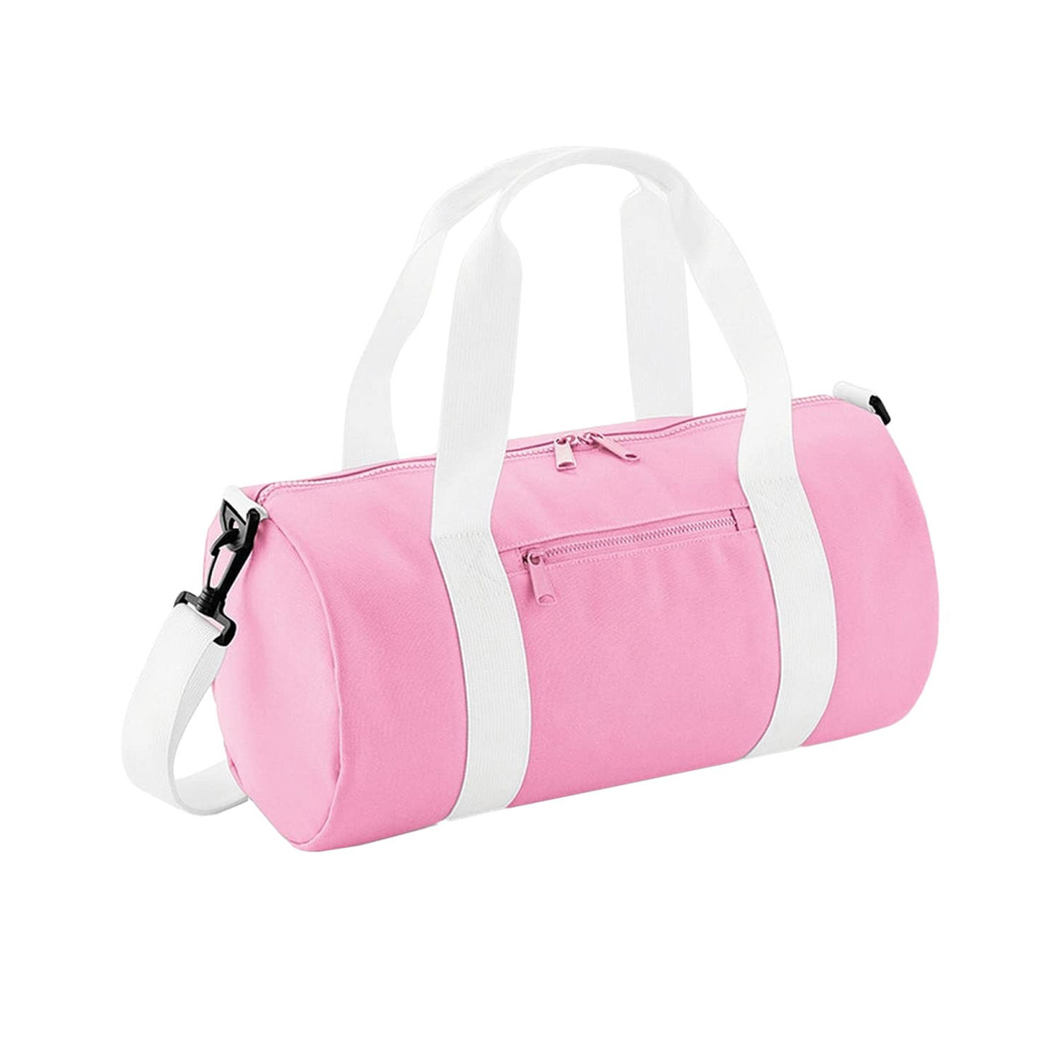 Bagbase Mini Barrel Shoulder Bag (Pack Of 2) - Classic Pink/White