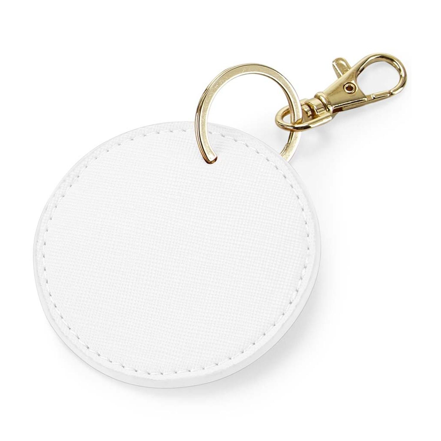 Bagbase Boutique Circular Key Clip - Soft White