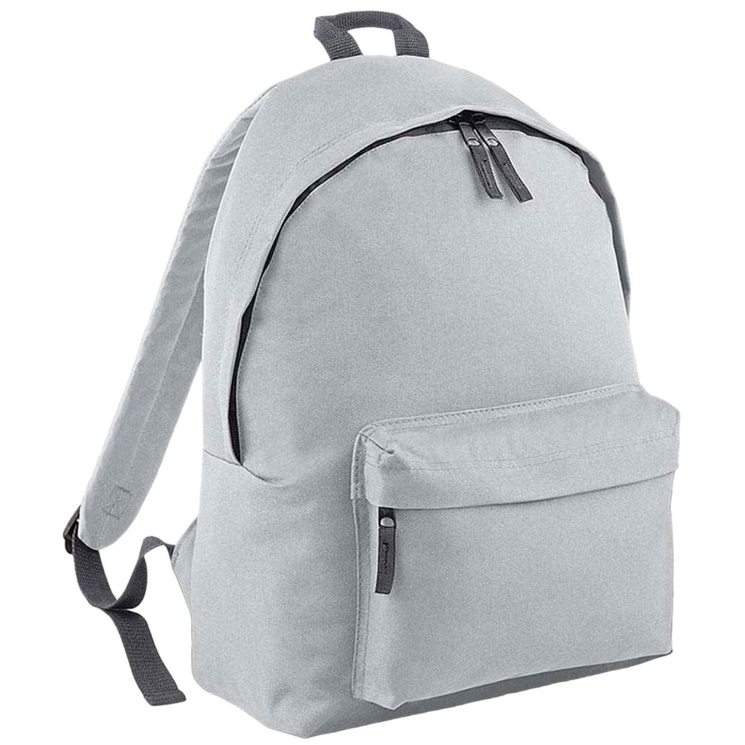 Bagbase Original Plain Backpack - Light Grey/Graphite Grey / Fabric
