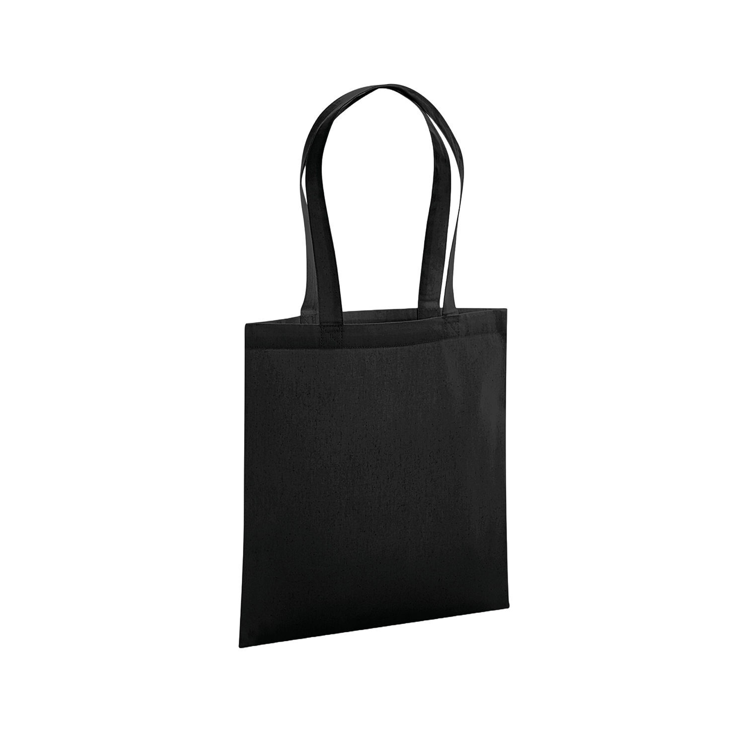 Westford Mill Premium Organic Cotton Tote Bag - Black / Cotton