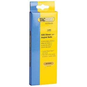 Tacwise 500 18 Gauge 20mm Angled Galvanised Nails Pack 1000