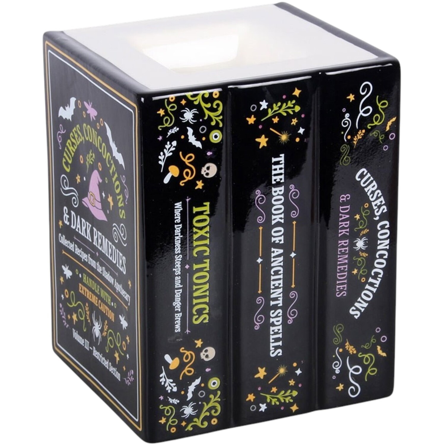 Kingsbury Gifts Witch Apothecary Book Shaped Oil Burner And Wax Warmer