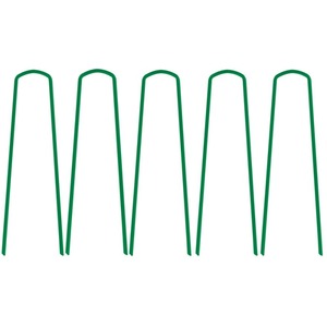 50 U-Shape Ground Pegs - Green