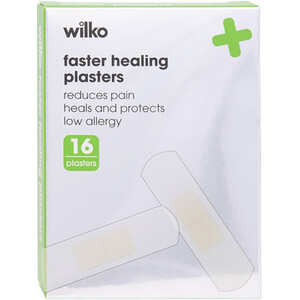 Pack of 16 Faster Healing Plasters