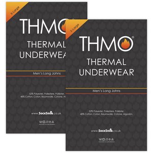 2 Pack Mens Thermal Long Johns | Winter Base Layer Thermal Underwear