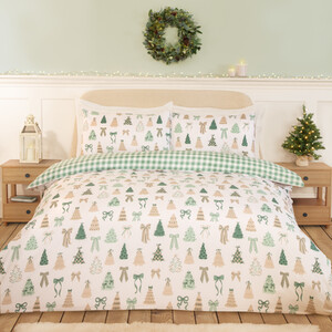 Christmas Tree Bows Bedding Set