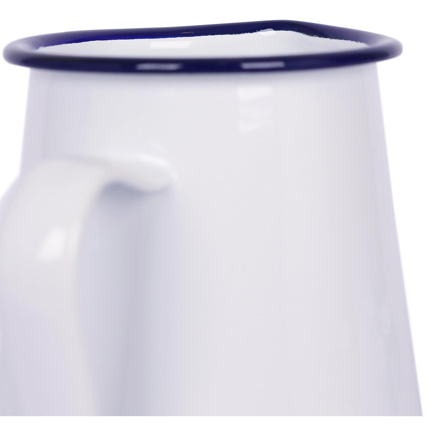Image of White Enamel Water Jug - 2.1L&hellip;