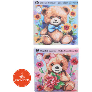 Cute Bear Crystal Canvas Kit