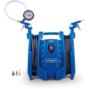 Scheppach AirForce 7 Air Compressor, 1100W, 8 bar, Oil-Free, Kit
