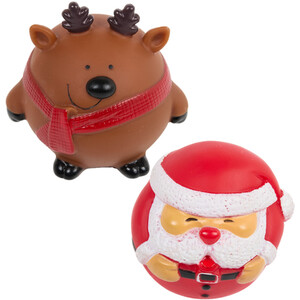 Pack of 2 Festive Pet Ball Toys