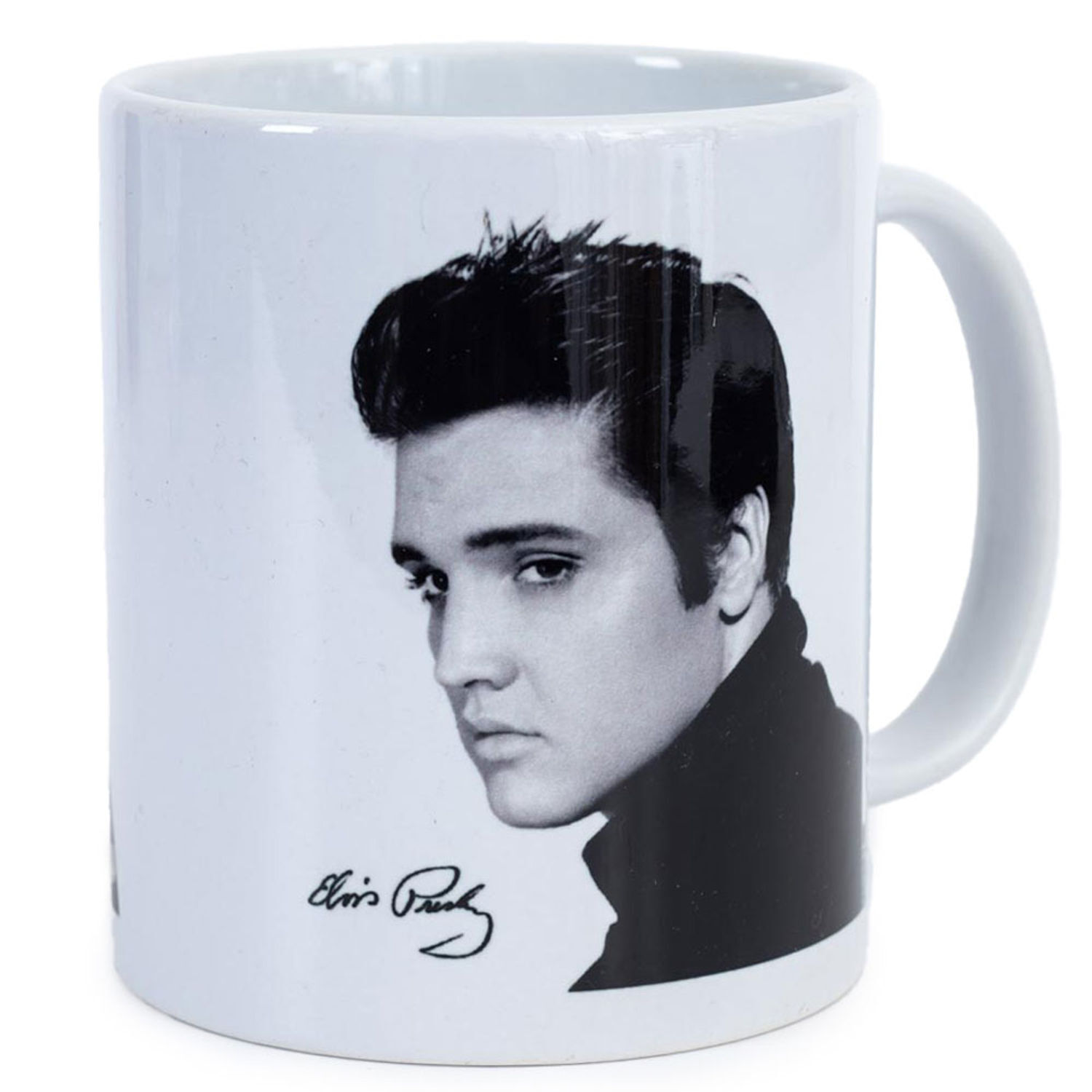 Elvis Presley Portrait Mug - Black/White
