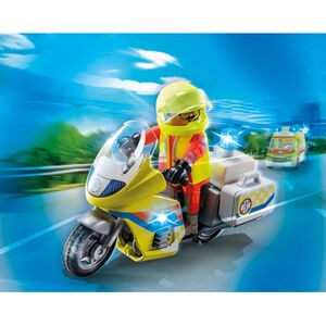 Rescue Motorcycle with Flashing Light