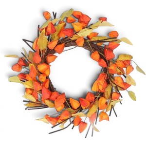 Physalis Inspired Autumnal Wreath