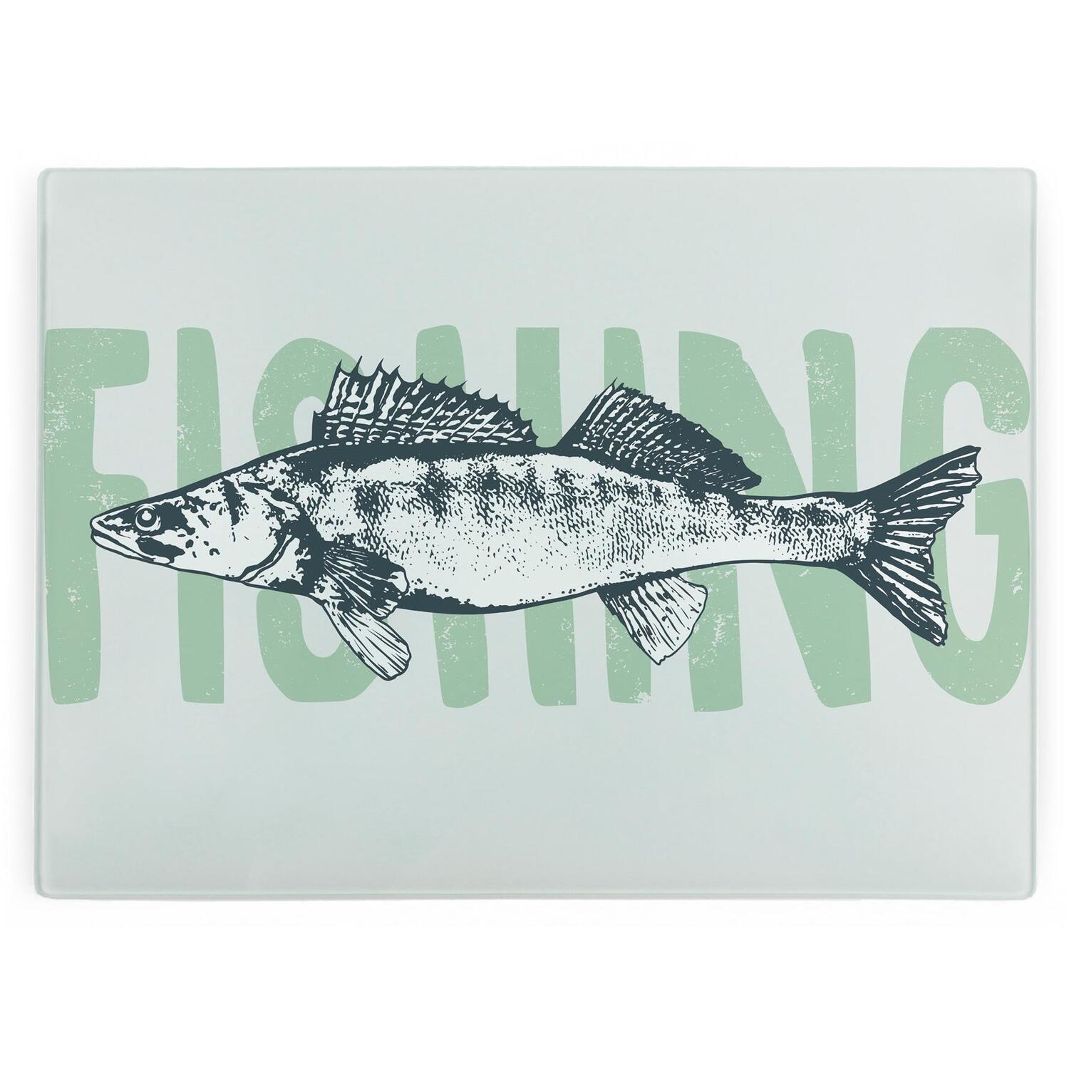 Image of Fishing Glass Chopping Board - Rectangular&hellip;