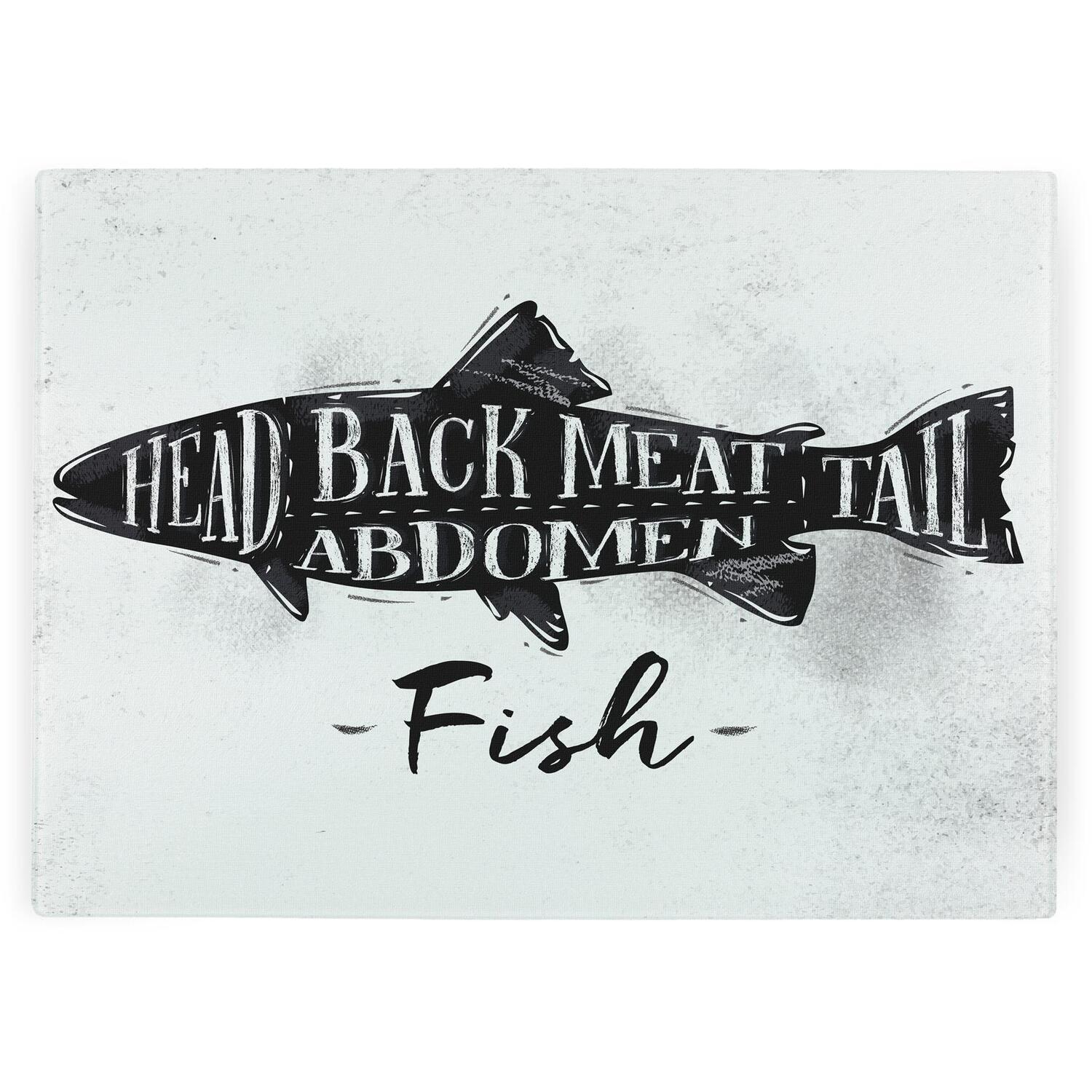 Image of Fish Diagram Worktop Protector - Large&hellip;
