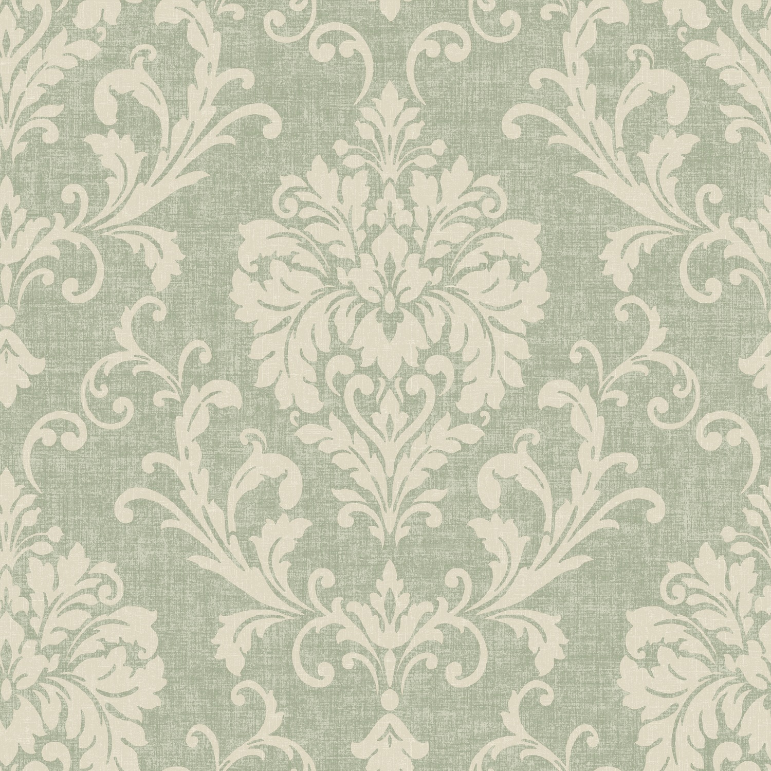 Grandeco Unisex Pale Green Margritte Distressed Damask Textured Wallpaper In | Size: 1 Pack - Image 3