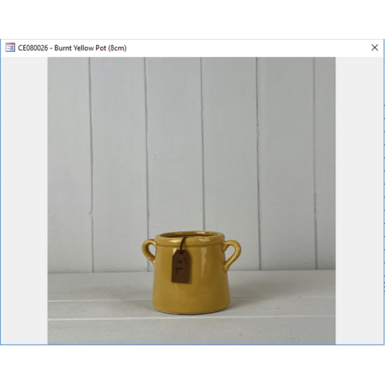 Kdmd Classic Burnt Yellow For You Pot - Mustard