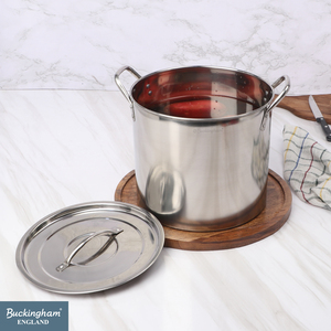 Stainless Steel Stock Pot with Lid 26.5 cm 11 L