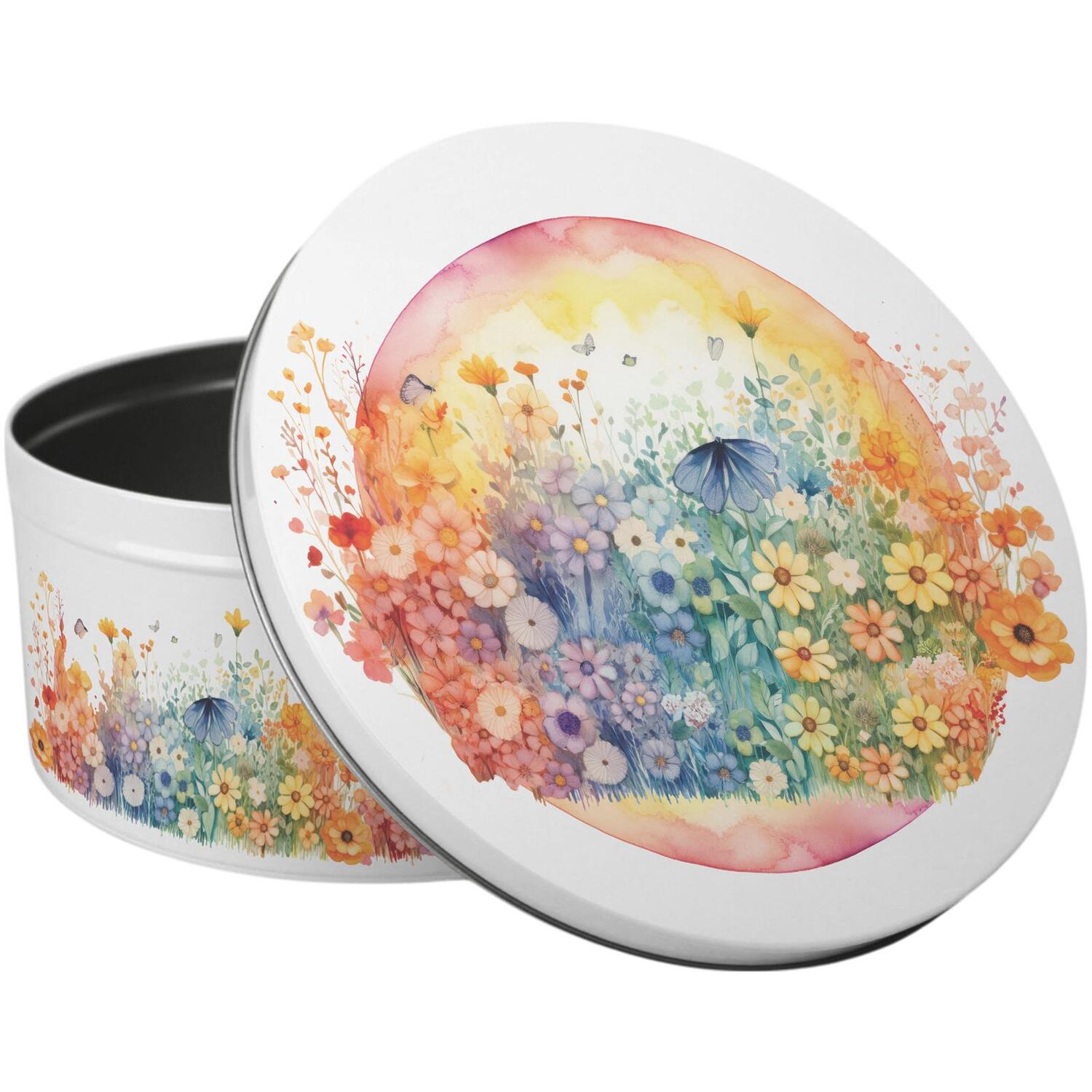 Image of Watercolour Rainbow Large Round Cake Tin&hellip;