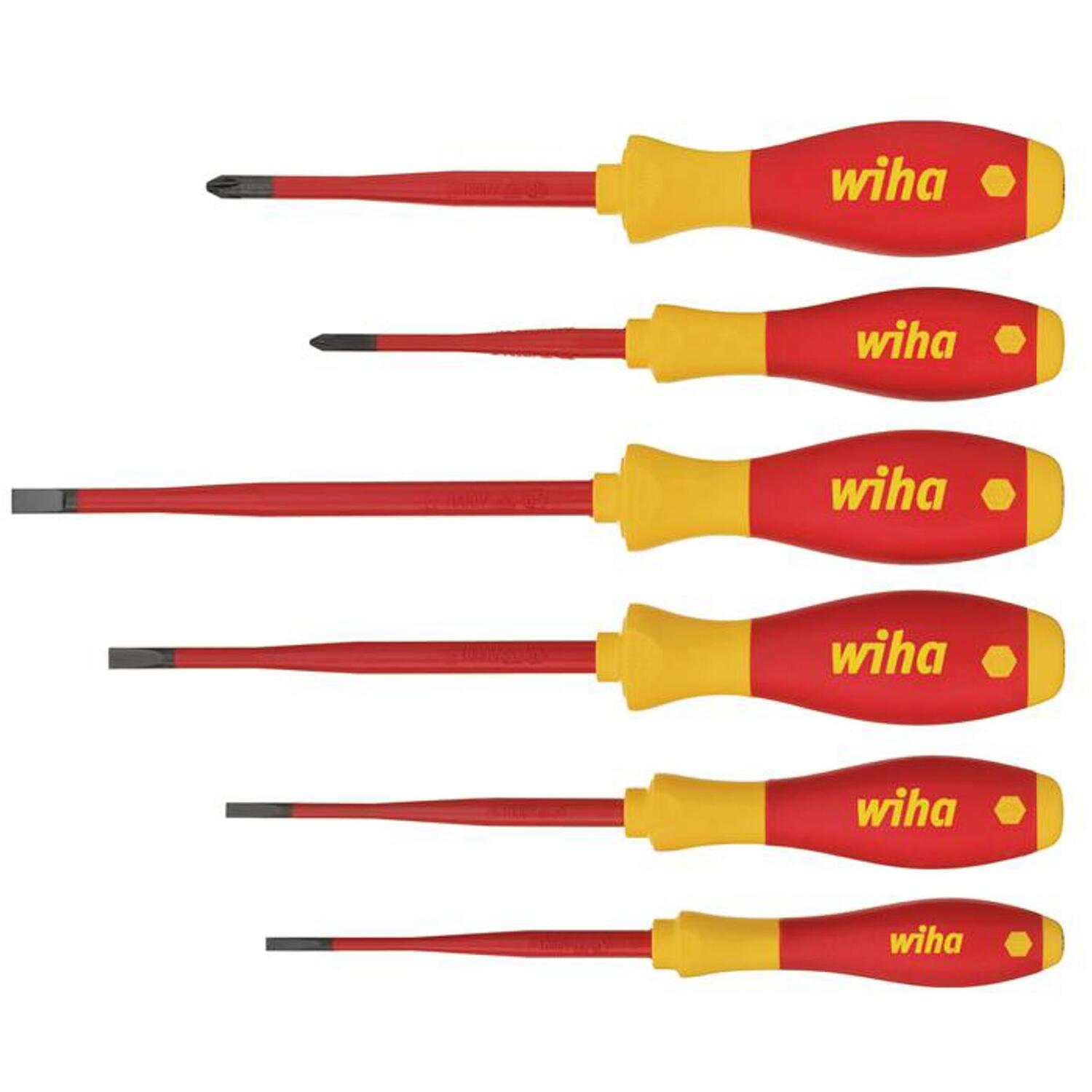 Wiha Black Softfinish Electric Slimfix Sl/Ph Screwdriver Set, 6 Piece 35389 - Image 8