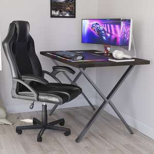 Gaming Desk With X-Shaped Legs