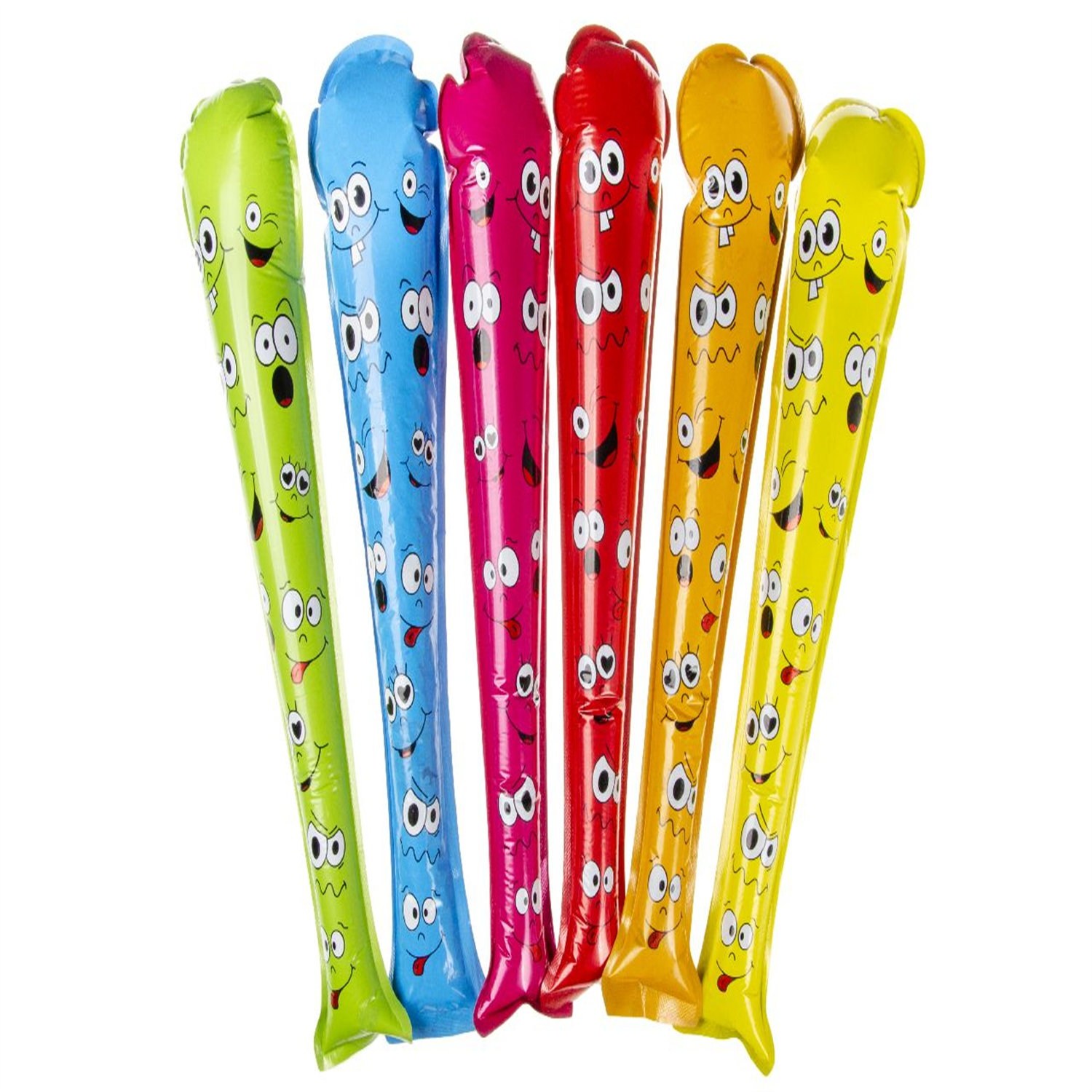 - Single Motion Face Print Self-Inflating Bat- Theme Party Bag Filller Gifts - Image 2