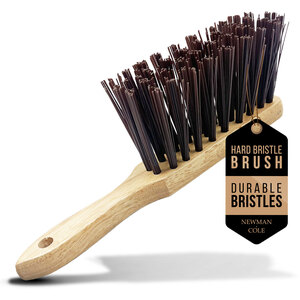 Heavy Duty Stiff Bristle Hand Brush Traditional Wooden Workshop Counter Brush