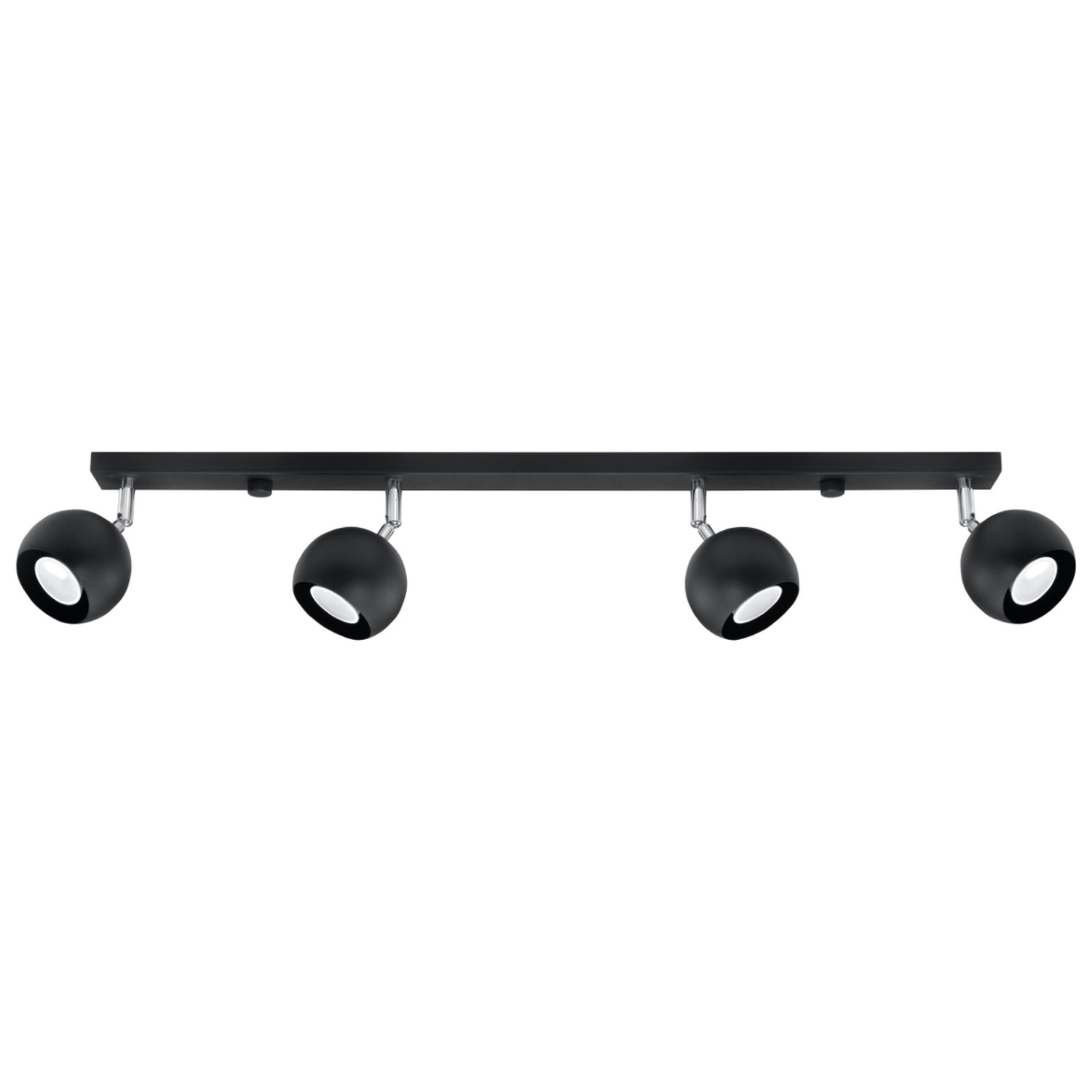 Sollux Lighting Ceiling Lamp Oculare 4 White - Black / 80Cm