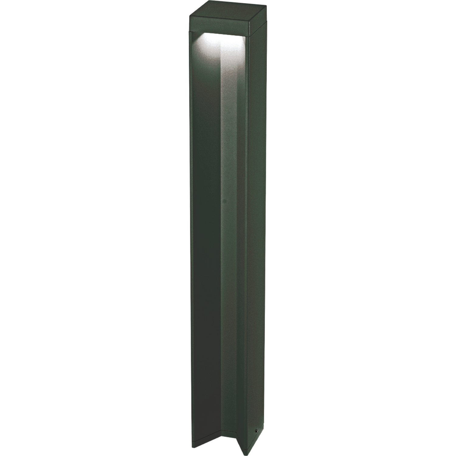 Ideal Lux Lighting Kurt Bollard Light Black - Black