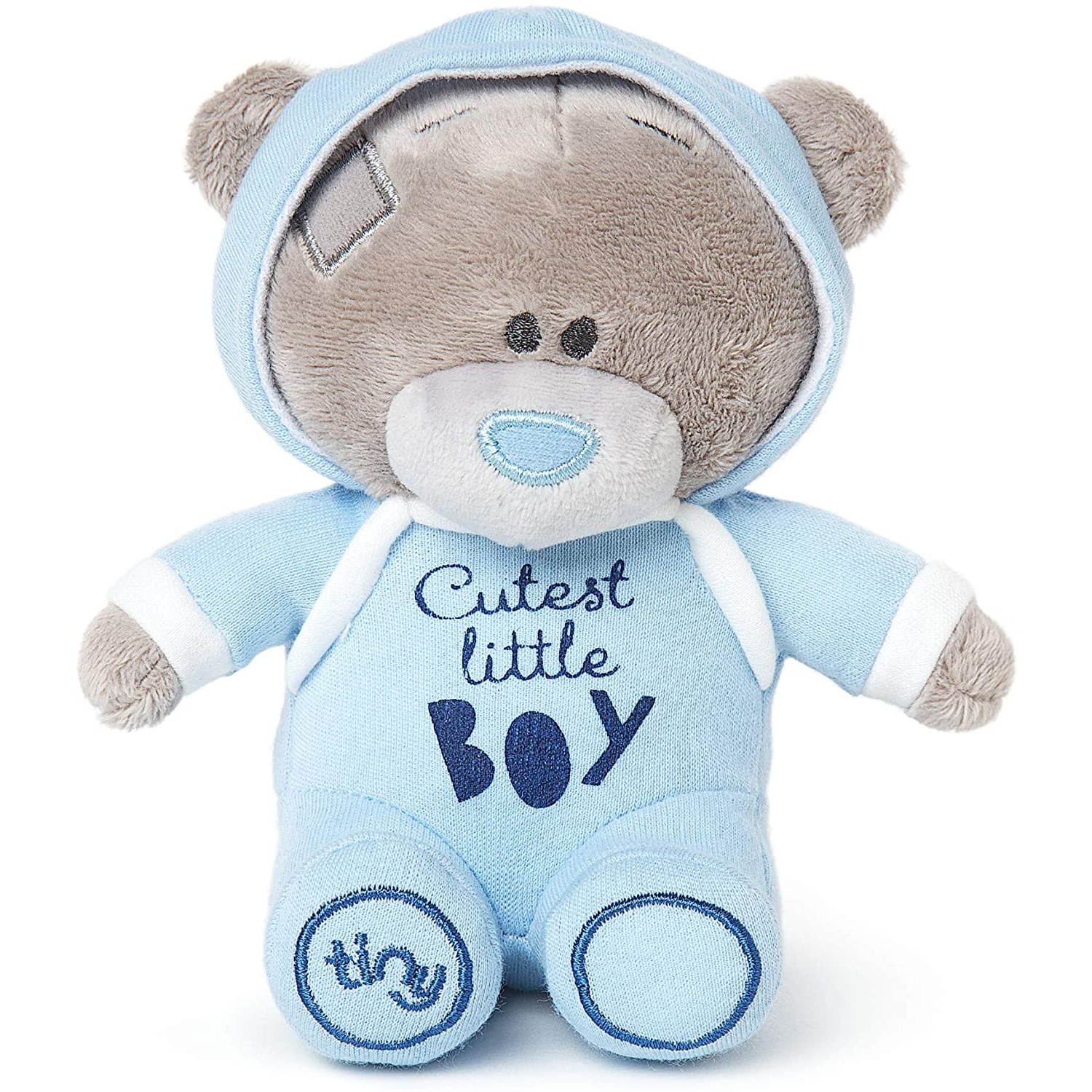 Me To You Tiny Tatty Teddy 'Cutest Little Boy' Bear In Blue Baby Grow - Official Collection - Image 5